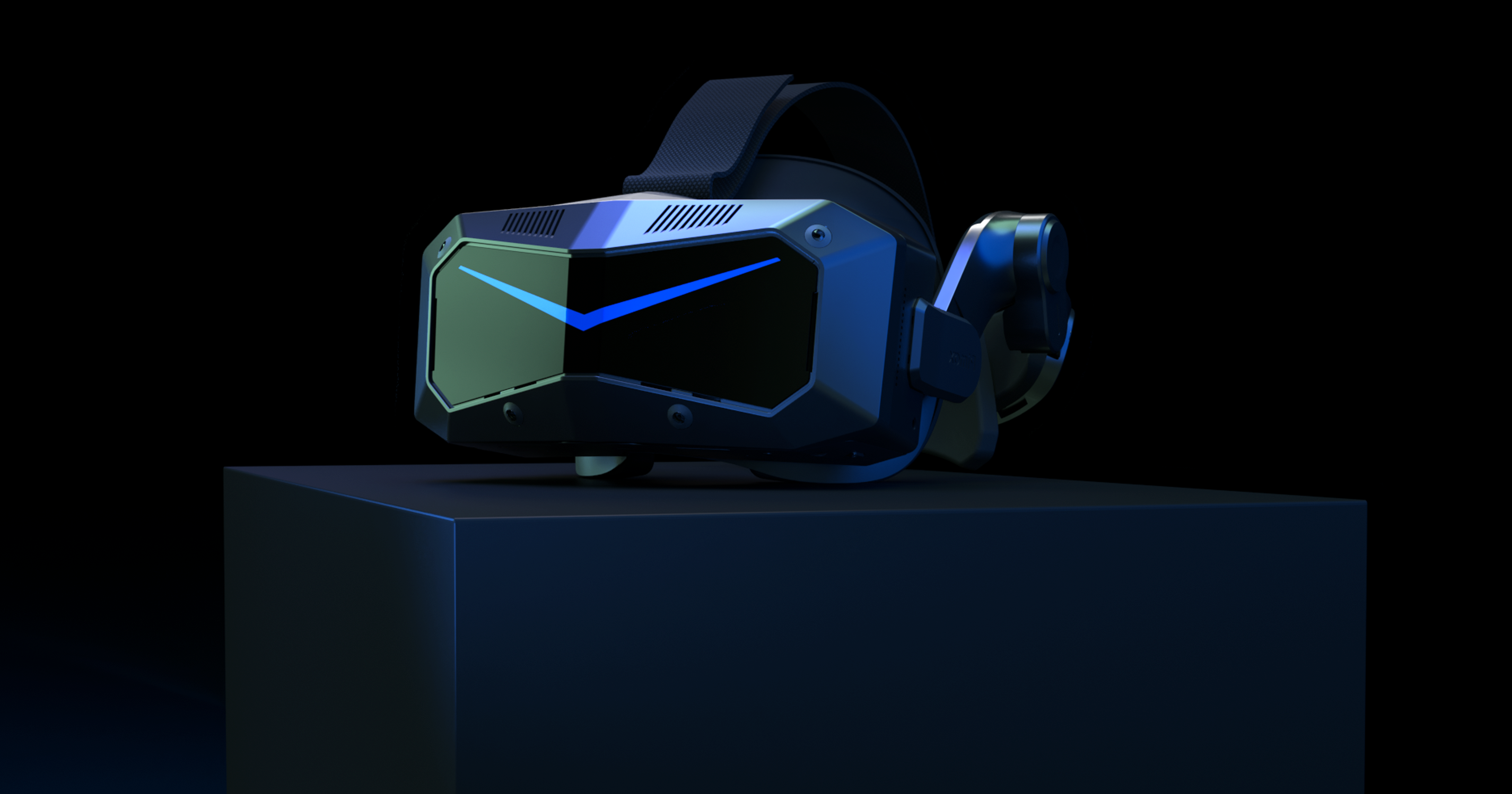 Pimax Crystal Super em setup de simula&ccedil;&atilde;o